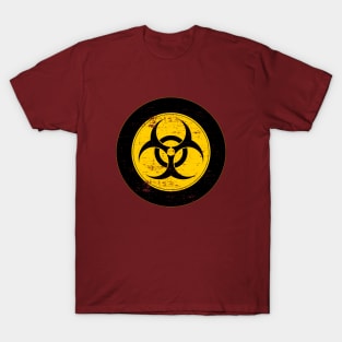 Mod Biohazard sign fun target distressed T-Shirt